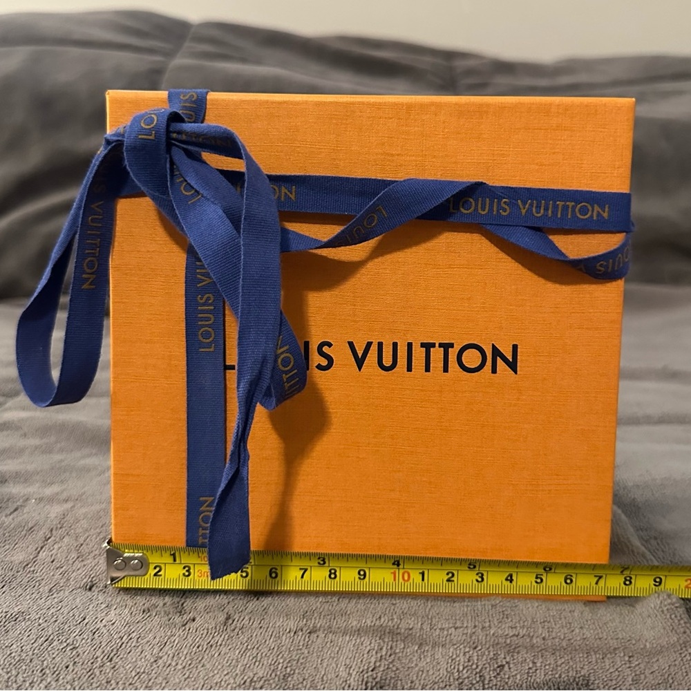 Louis Vuitton Orange Box with Blue Ribbon